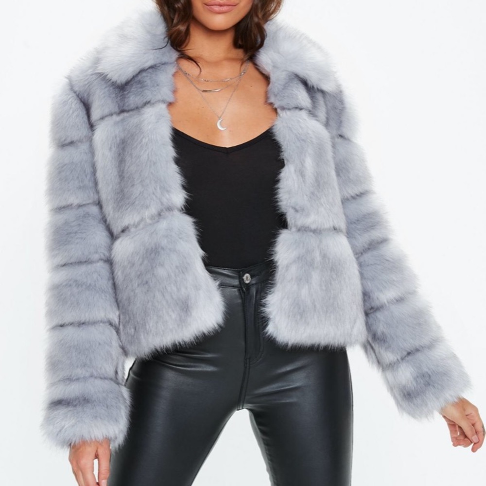 Faux fur coat